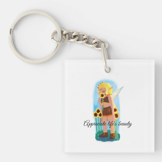 Enjoy the small things key ring (Front)