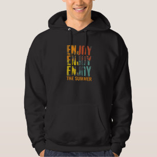Enjoy The Summer Tropical Sun Beach Surfing Surfer Hoodie