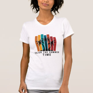 Enjoy the Summer Vibes T-Shirt-Fun Summer Graphic T-Shirt