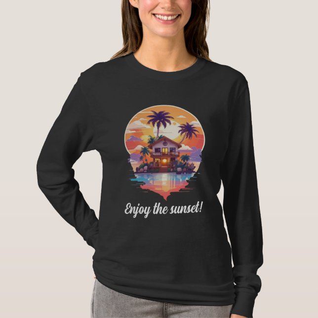Enjoy the sunset!  T-Shirt (Front)