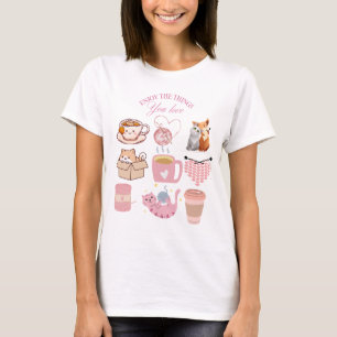 enjoy the things you love, 9 panel design T-Shirt