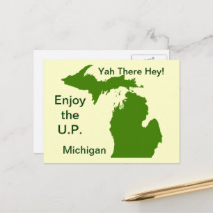 Enjoy the U.P. Michigan with Da Yoopers Postcard