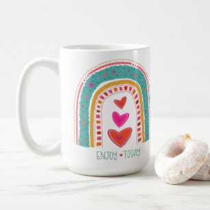 “Enjoy Today Rainbow” Inspirivity Coffee Mug
