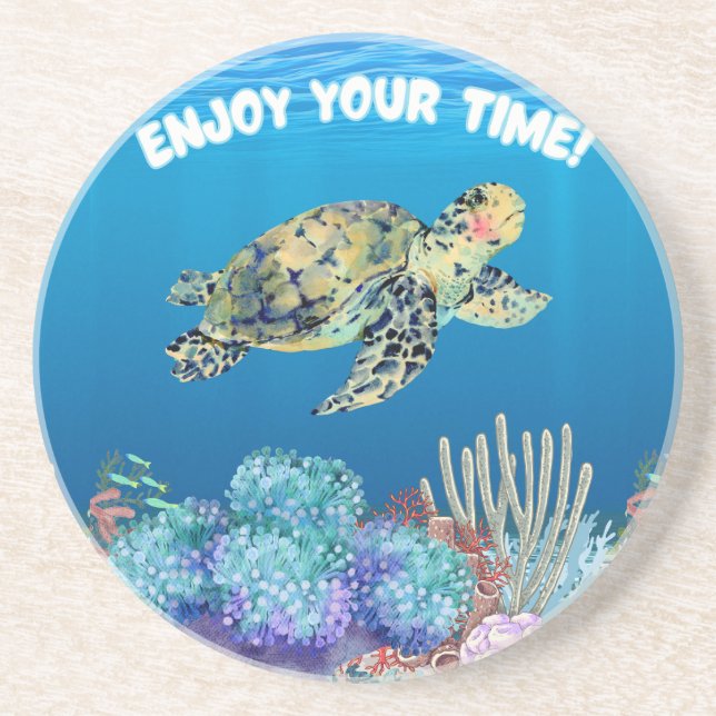 Enjoy turtle coaster (Front)