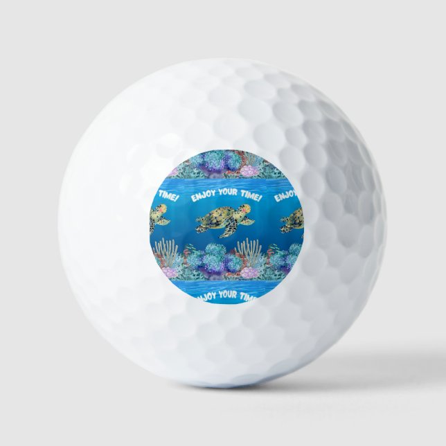 Enjoy turtle golf balls (Front)
