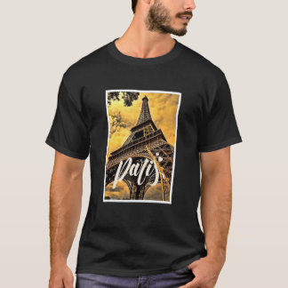 Enjoy Wear Cool Real Paris Eiffel Tower Graphic De T-Shirt