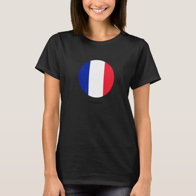 Enjoy Wear France Flag Illustration  Graphic  1 T-Shirt (Front)