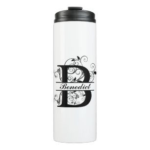Enjoy your coffee with your personalised Monogram  Thermal Tumbler