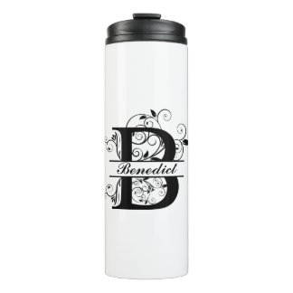 Enjoy your coffee with your personalised Monogram Thermal Tumbler