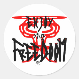 Enjoy your FreeDoom Classic Round Sticker