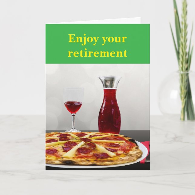 Enjoy your retirement. card (Front)