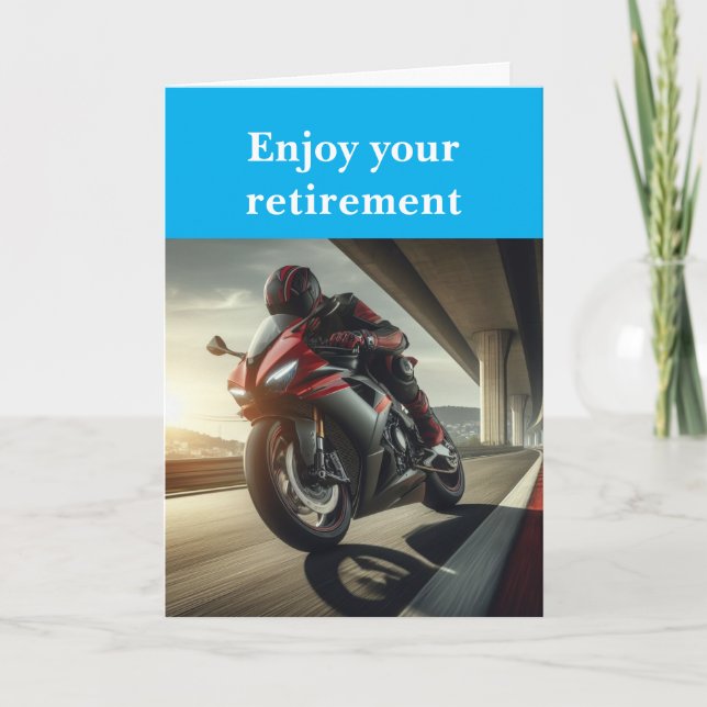 Enjoy your retirement. card (Front)