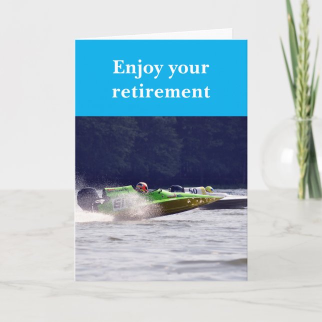 Enjoy your retirement. card (Front)