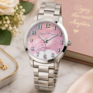 Enjoy Your Retirement Pastel Fluid Colours Watch
