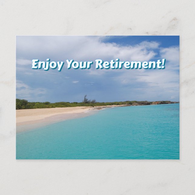 Enjoy Your Retirement Postcard (Front)