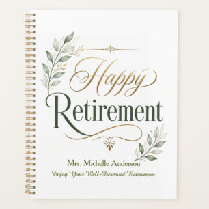 Enjoy Your Well-Deserved Retirement Personalised Planner