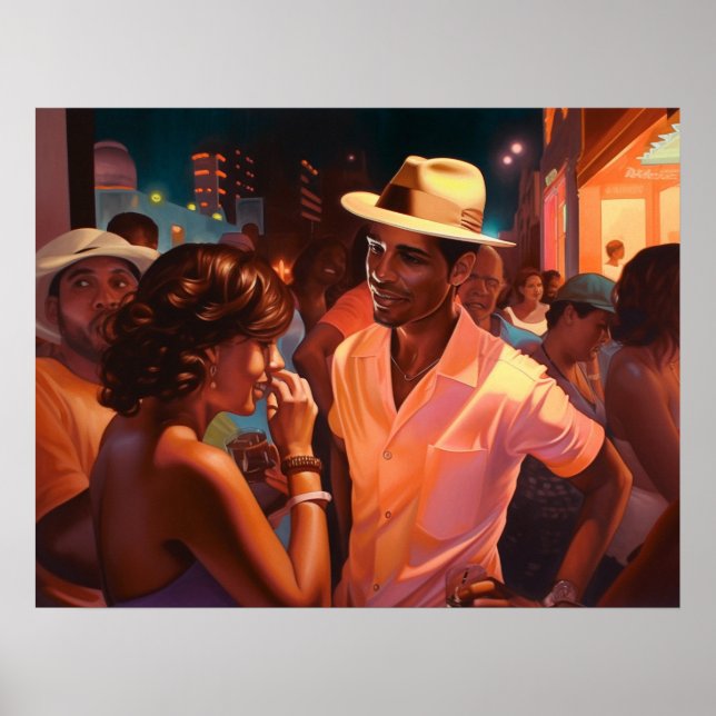 Enjoying a cool Miami night out with friends Poster (Front)