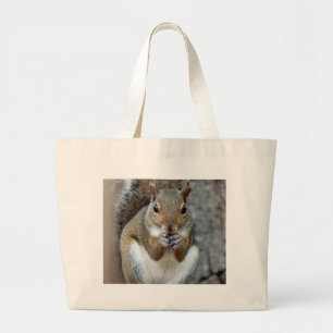 Enjoying a Treat Large Tote Bag