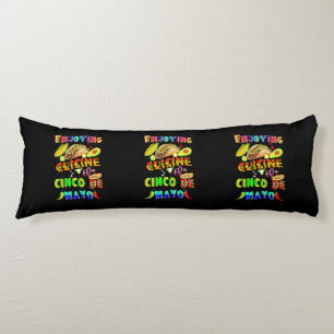 Enjoying Cuisine On Cinco de Mayo Body Cushion