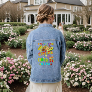 Enjoying Cuisine On Cinco de Mayo Denim Jacket