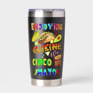 Enjoying Cuisine On Cinco de Mayo Insulated Tumbler