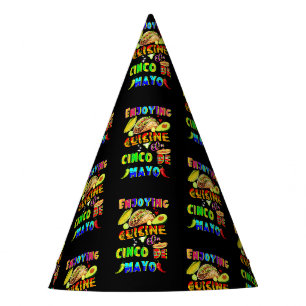 Enjoying Cuisine On Cinco de Mayo Party Hat
