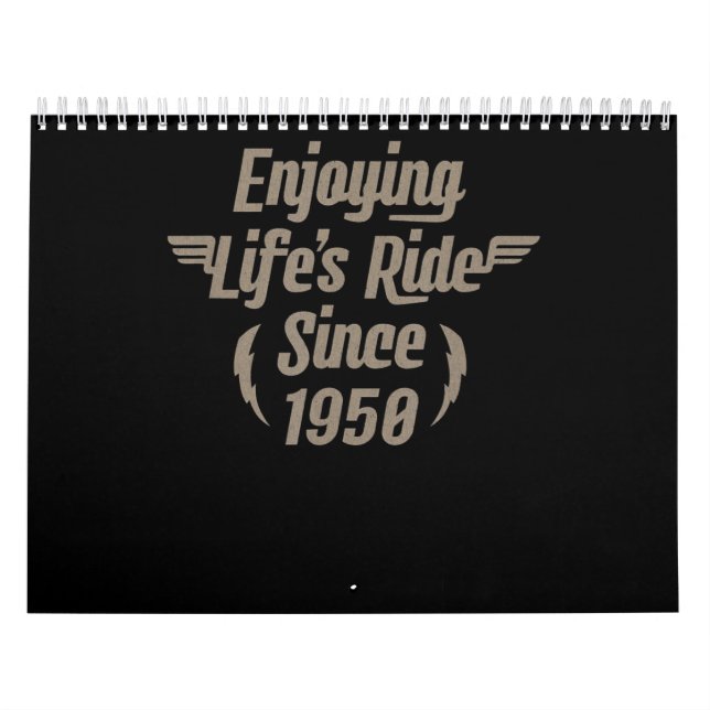 Enjoying Life’s Ride Gift For Motorcycle Lovers Calendar (Cover)