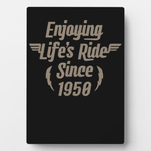 Enjoying Life’s Ride Gift For Motorcycle Lovers Plaque