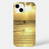 Enjoying the Beach at Sunset iPhone Case