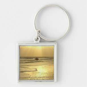 Enjoying the Beach at Sunset Key Ring