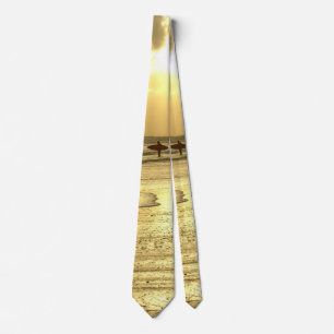 Enjoying The Beach at Sunset Tie