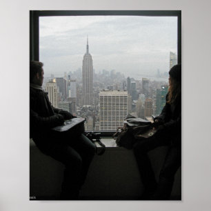 Enjoying the New York City Skyline View Poster