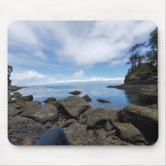 Enjoying the ocean view, magical wave action mouse pad