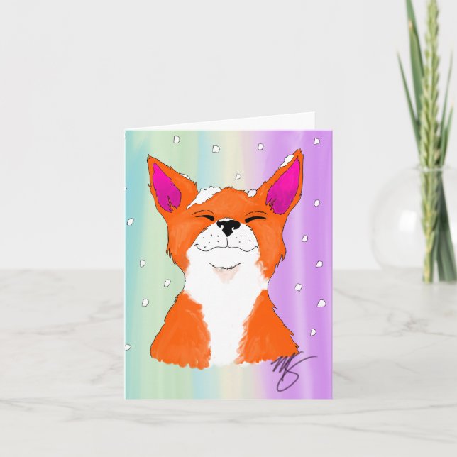 Enjoying the Snow! Holiday Card (Front)