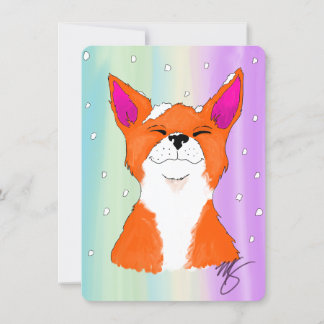 Enjoying the Snow! Holiday Card