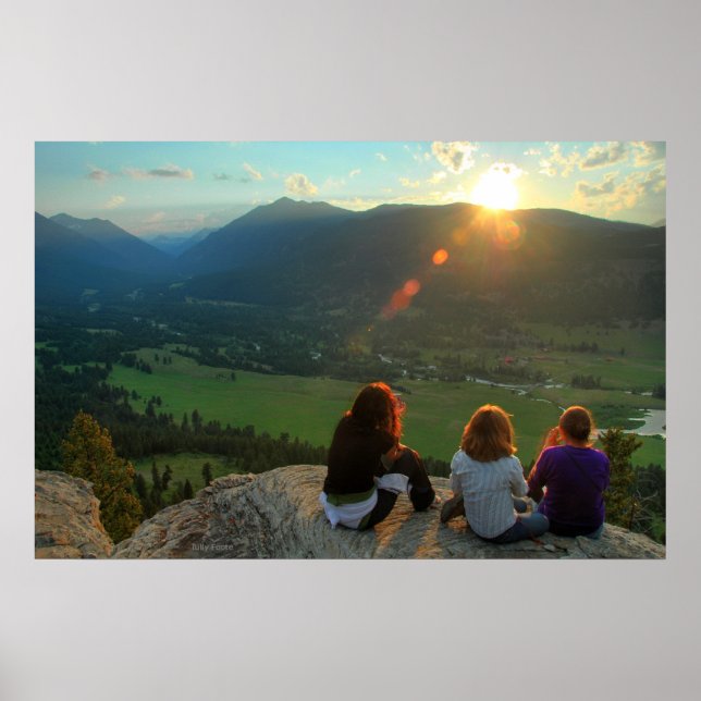 Enjoying the Sunset Poster (Front)