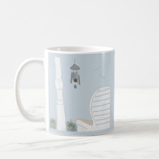 Enjoying the Wind Chimes Mug (Left)