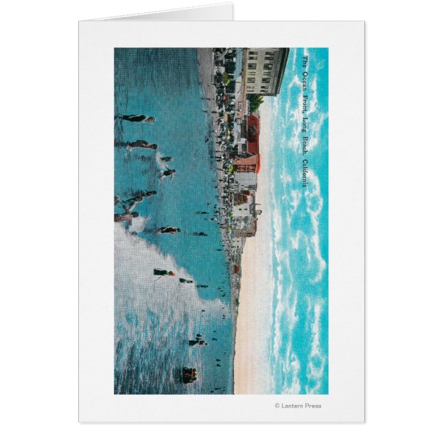 Enjoying Waves at Ocean BeachLong Beach, CA (Front)