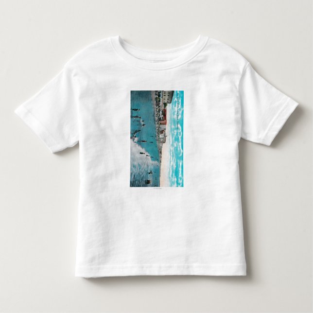 Enjoying Waves at Ocean BeachLong Beach, CA Toddler T-Shirt (Front)