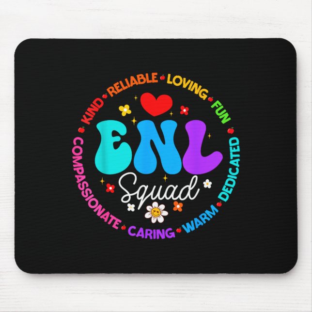 Enl Squad Teacher Squad English New Language Crew  Mouse Pad (Front)