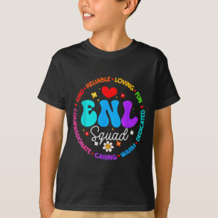 Enl Squad Teacher Squad English New Language Crew  T-Shirt