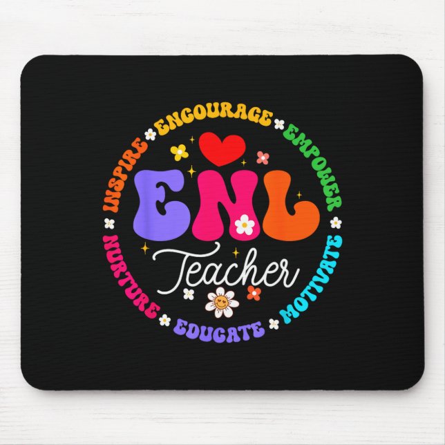 Enl Teacher Squad English New Language Squad Crew  Mouse Pad (Front)