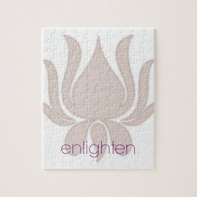Enlighten Lotus Jigsaw Puzzle (Vertical)