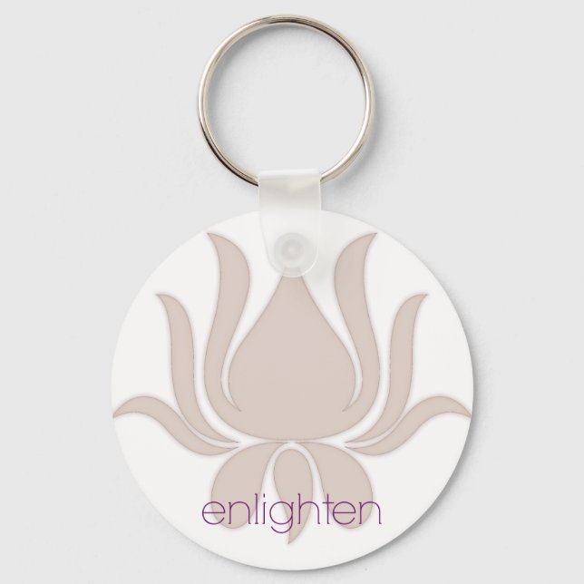 Enlighten Lotus Key Ring (Front)