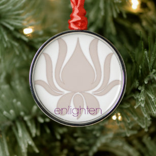 Enlighten Lotus Metal Ornament