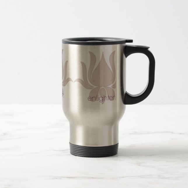 Enlighten Lotus Travel Mug (Right)