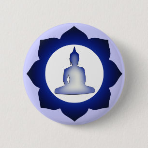 Enlightened Buddha 6 Cm Round Badge