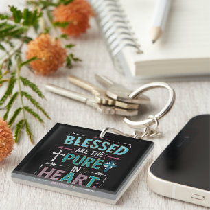 Enlightening Words Amidst a Cross Key Ring