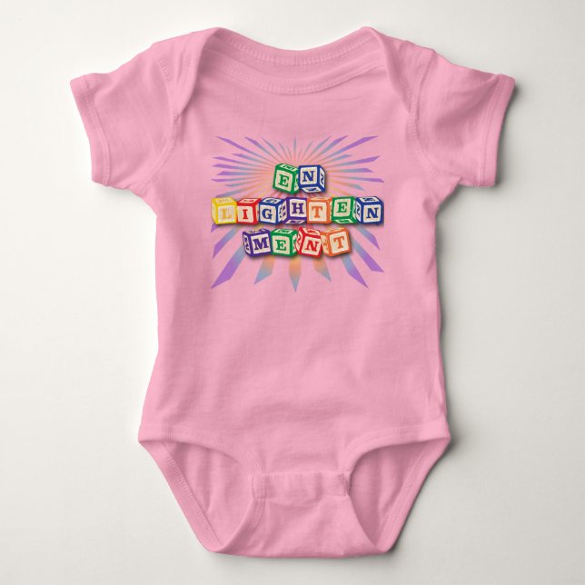 Enlightenment Blocks Baby Bodysuit (Front)