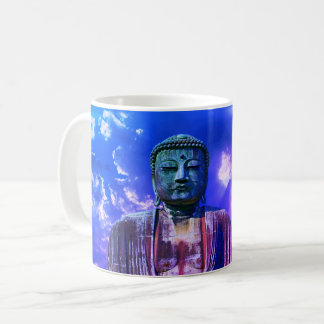 Enlightenment Meditating Buddha Statue colour Coffee Mug